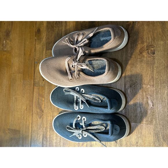 Allbirds Tree Skippers Blue Pair & Tan Pair Casual Shoes Women's 6 lot washable - Picture 6 of 6